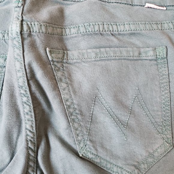 Mother The Looker Ankle In Blue Lagoon Skinny Fit Stretch Jeans - Picture 6 of 10